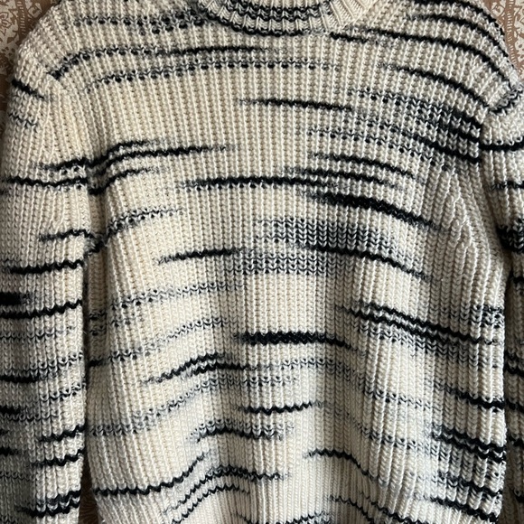 Samsøe Samsøe Lyla Space Dye Wool Blend Crewneck Sweater in Whisper White - Picture 4 of 8